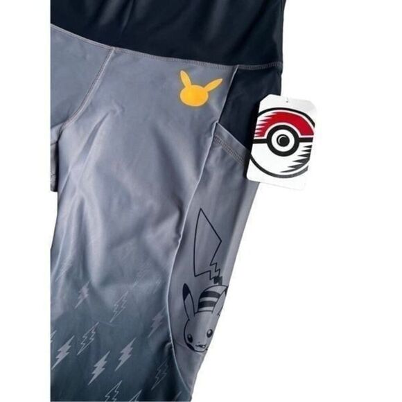 Pikachu Gray 7/8 Length Leggings - Adult size 3XL - Picture 7 of 7